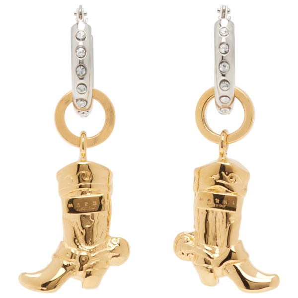 마르니 마르니 Marni Gold Charm Earrings 241379F022014