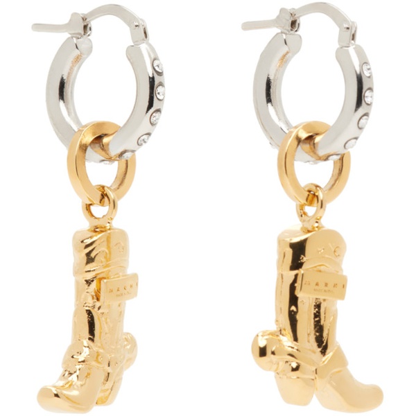 마르니 마르니 Marni Gold Charm Earrings 241379F022014