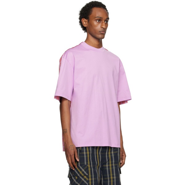마르니 마르니 Marni Purple Paneled T-Shirt 241379M213014