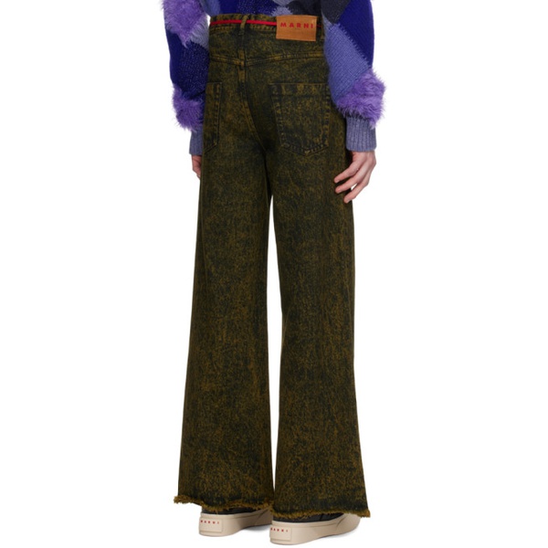 마르니 마르니 Marni Khaki Dyed Jeans 241379M186009
