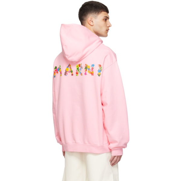마르니 마르니 Marni Pink Printed Hoodie 241379M202012