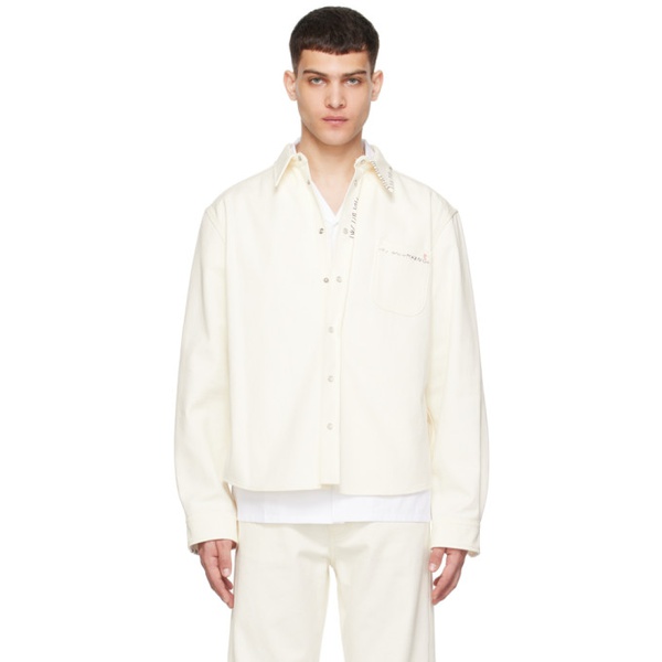 마르니 마르니 Marni 오프화이트 Off-White Embroidered Shirt 241379M192076
