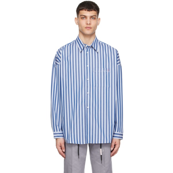 마르니 마르니 Marni Blue Striped Shirt 241379M192071