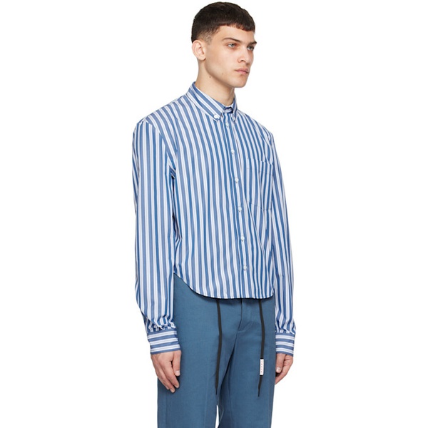 마르니 마르니 Marni Blue Striped Shirt 241379M192055