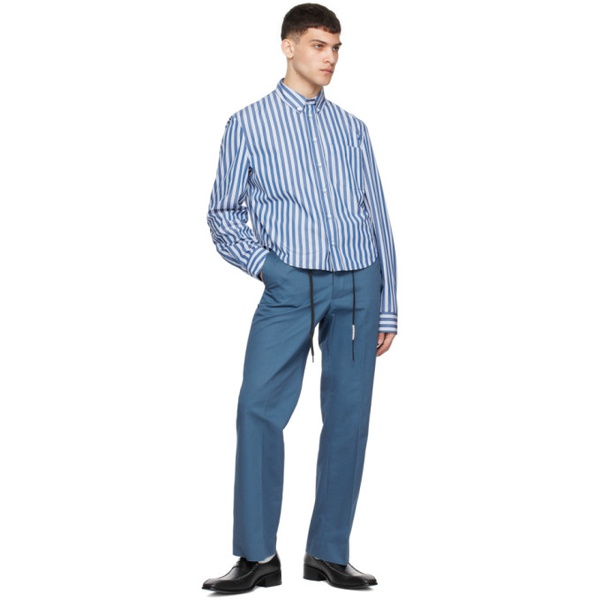 마르니 마르니 Marni Blue Striped Shirt 241379M192055