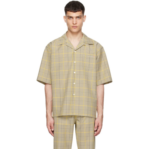 마르니 마르니 Marni Khaki Check Shirt 241379M192061