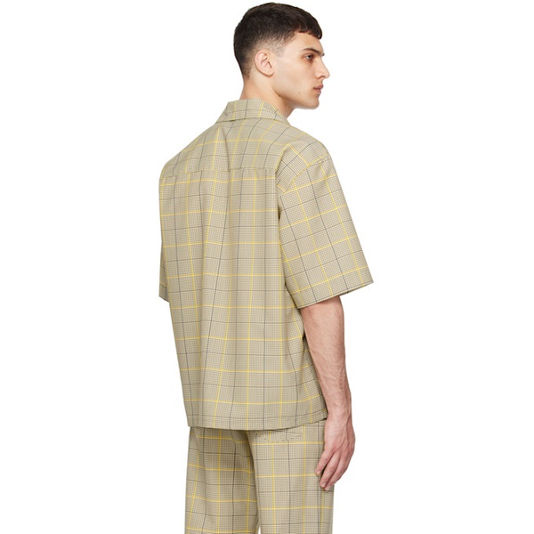 마르니 마르니 Marni Khaki Check Shirt 241379M192061