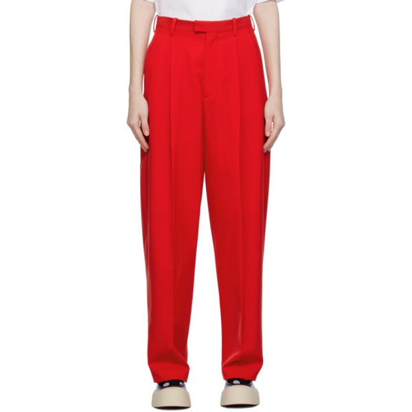 마르니 마르니 Marni Red Tailored Trousers 232379F087007