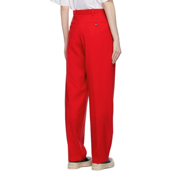 마르니 마르니 Marni Red Tailored Trousers 232379F087007