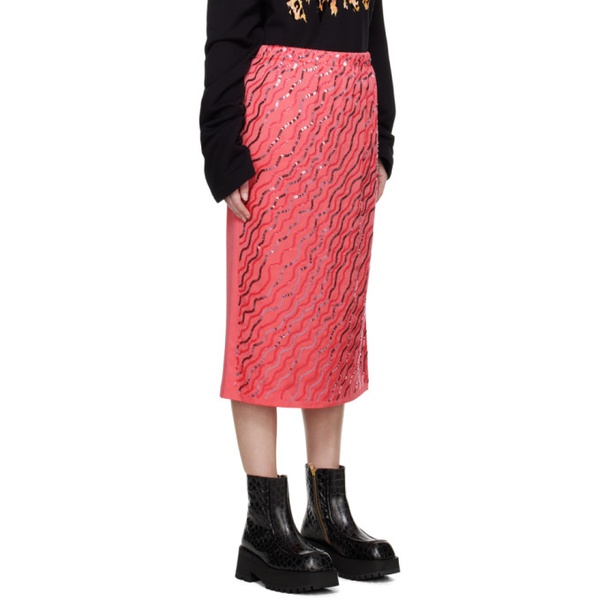마르니 마르니 Marni Pink Sequin Midi Skirt 231379F092004