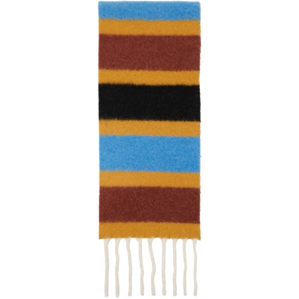 마르니 마르니 Marni Multicolor Striped Scarf 232379M150004