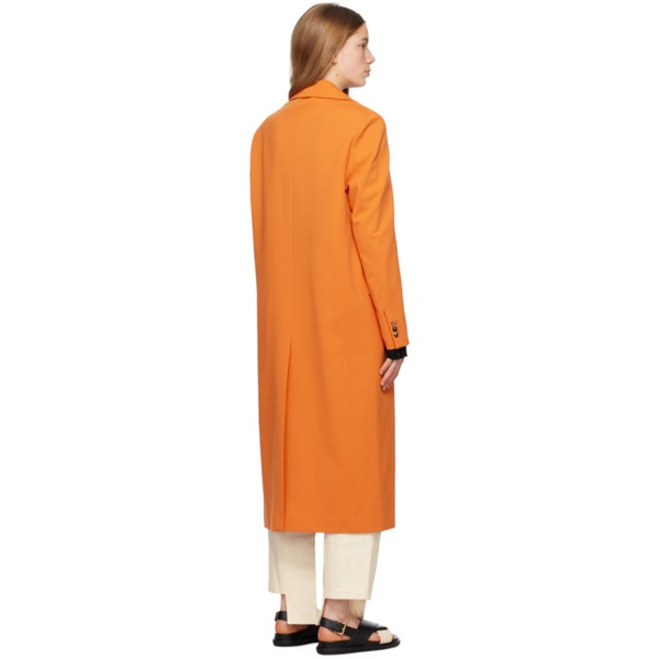 마르니 마르니 Marni Orange Single-Breasted Coat 231379F059001