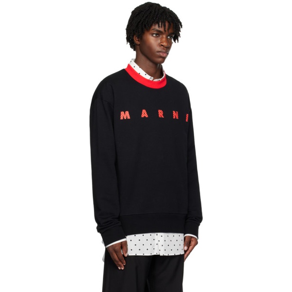 마르니 마르니 Marni Black Polka Dot Sweatshirt 232379M204003