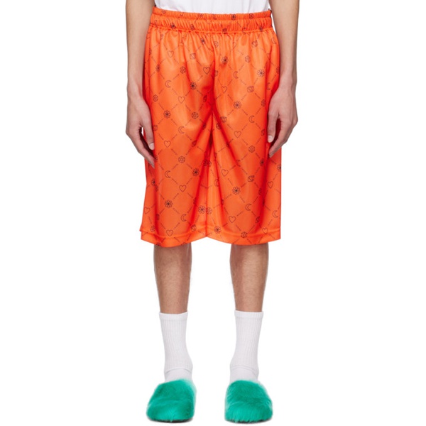 마르니 마르니 Marni Orange Printed Shorts 231379M193001