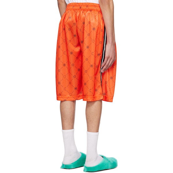 마르니 마르니 Marni Orange Printed Shorts 231379M193001