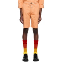 마르니 Marni Orange Drawstring Shorts 231379M193012