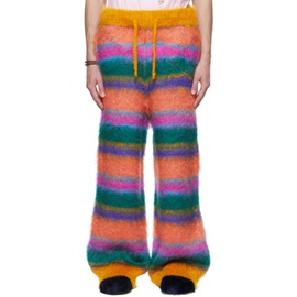 마르니 Marni Multicolor Striped Lounge Pants 222379M191004