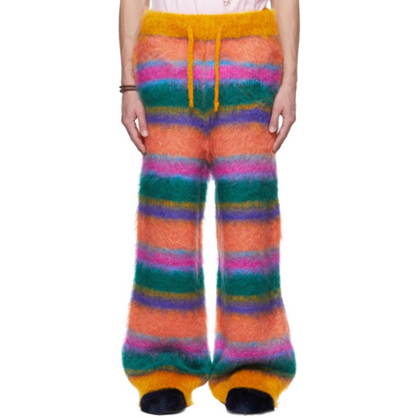 마르니 마르니 Marni Multicolor Striped Lounge Pants 222379M191004