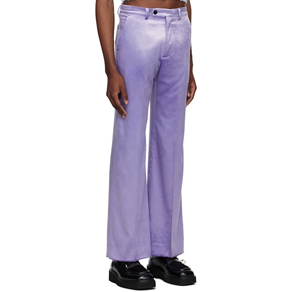 마르니 마르니 Marni Purple Flared Trousers 231379M191027