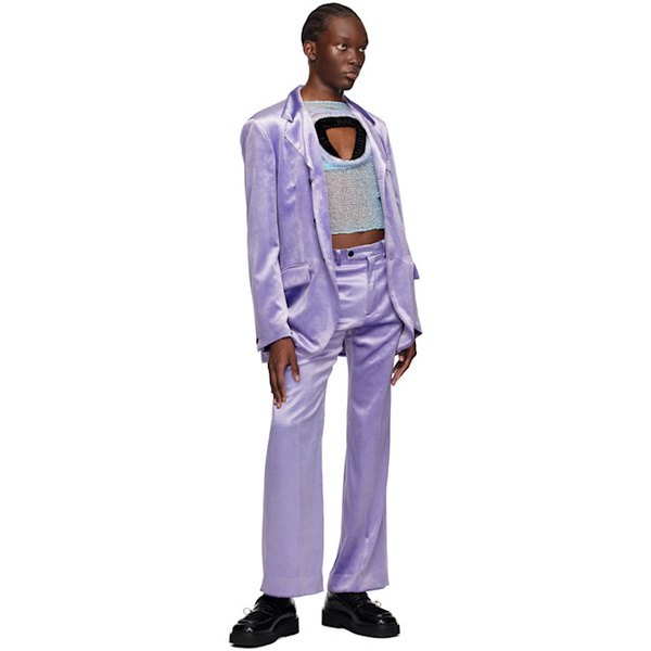 마르니 마르니 Marni Purple Flared Trousers 231379M191027