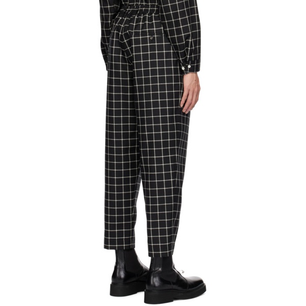 마르니 마르니 Marni Black Check Trousers 232379M191025