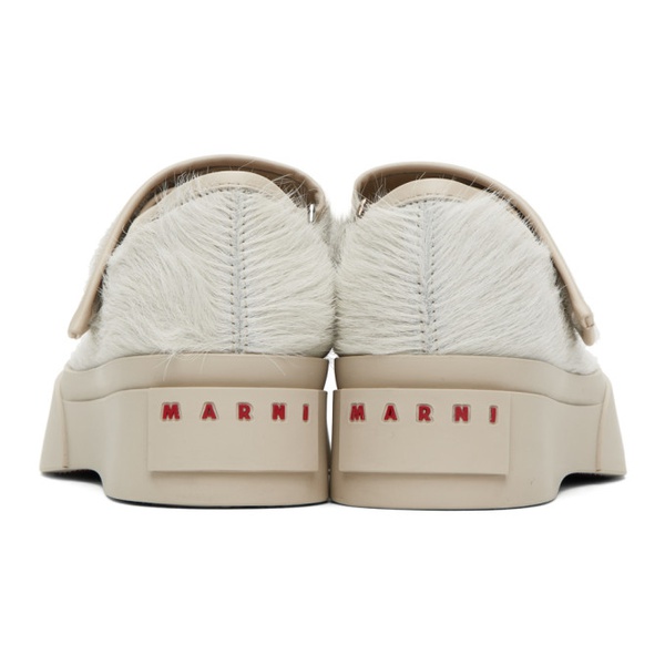 마르니 마르니 Marni White Pablo Mary Jane Ballerina Flats 232379F118006