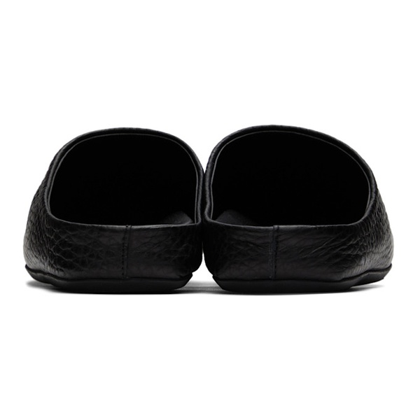 마르니 마르니 Marni Black Leather Sabot Loafers 222379F121010