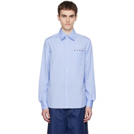 마르니 Marni Blue Printed Shirt 232379M192022