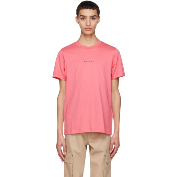 마르니 마르니 Marni Pink Printed T-Shirt 231379M213008