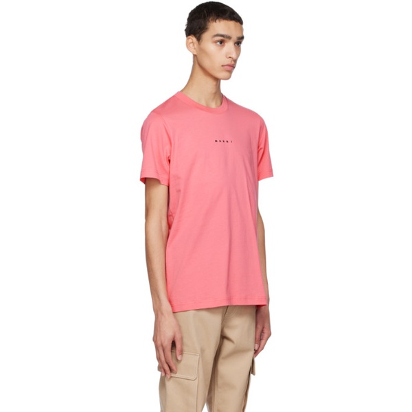 마르니 마르니 Marni Pink Printed T-Shirt 231379M213008
