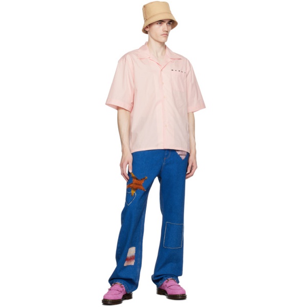 마르니 마르니 Marni Pink Printed Shirt 232379M192009