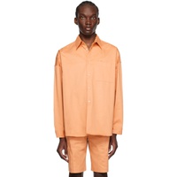 마르니 Marni Orange Pocket Shirt 231379M192034