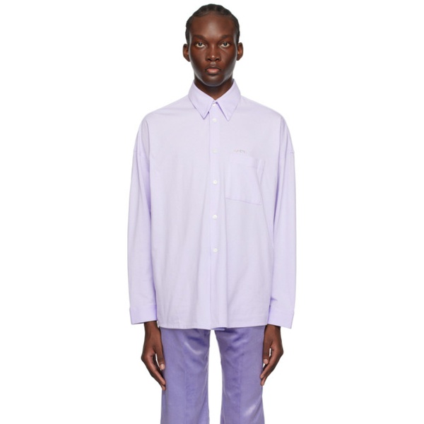 마르니 마르니 Marni Purple Button Shirt 231379M192037