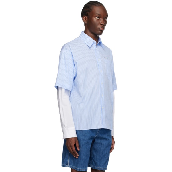 마르니 마르니 Marni Blue Striped Shirt 231379M192045