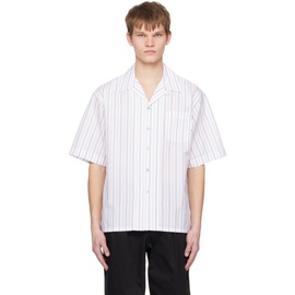 마르니 Marni White Striped Shirt 231379M192016
