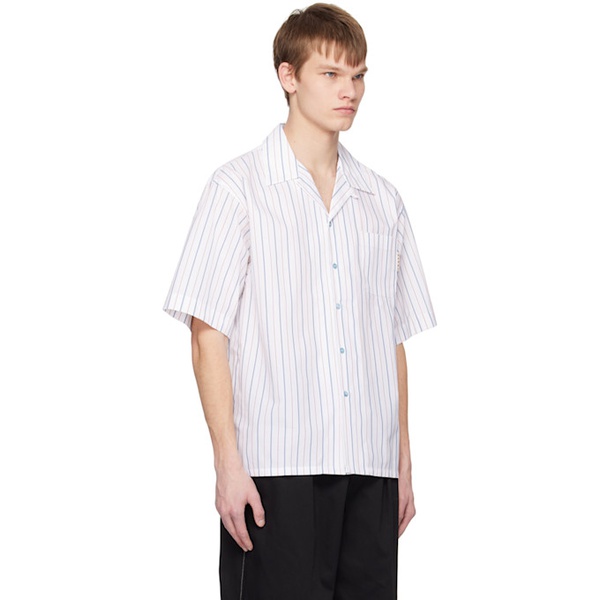 마르니 마르니 Marni White Striped Shirt 231379M192016