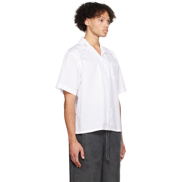 마르니 마르니 Marni White Embroidered Shirt 222379M192033