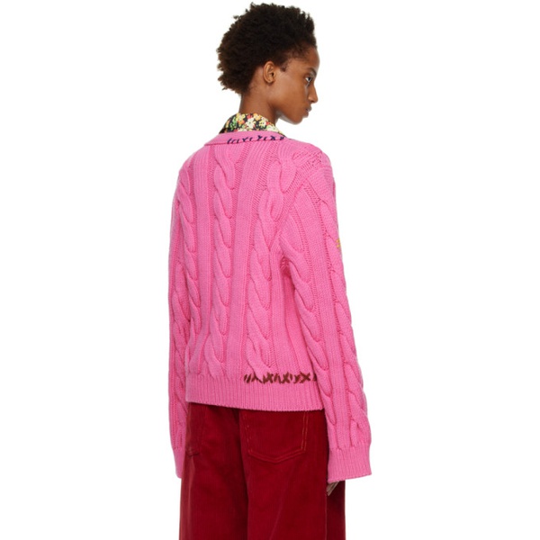 마르니 마르니 Marni Pink Stitch Cardigan 222379F095020