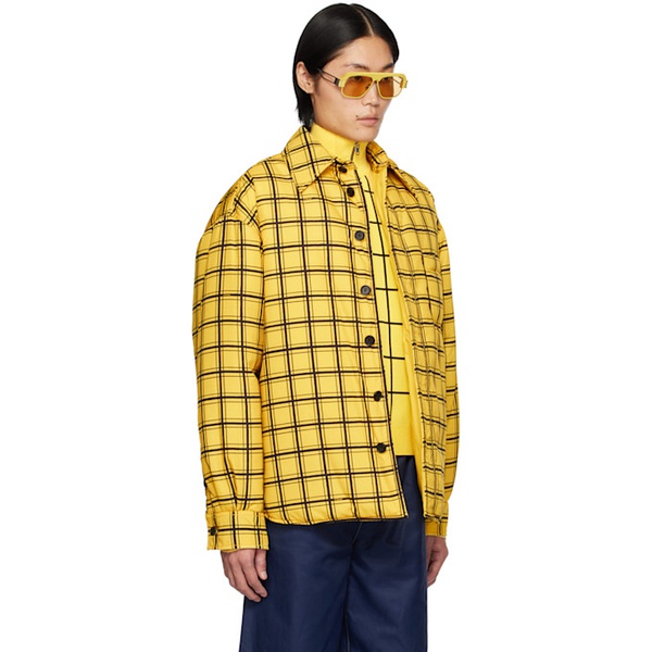 마르니 마르니 Marni Yellow Check Jacket 232379M180009