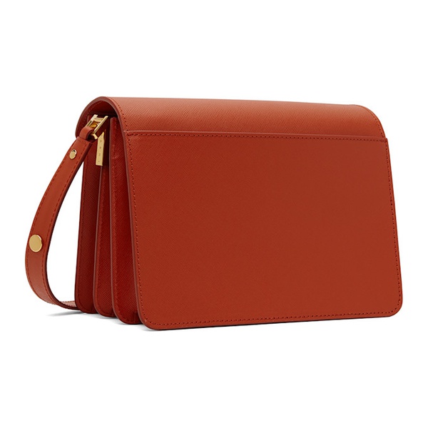 마르니 마르니 Marni Red Saffiano Leather Medium Trunk Bag 241379F048020