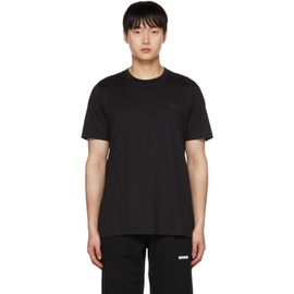 마르니 Marni Black Embroidered T-Shirt 222379M213011