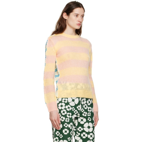 마르니 마르니 Marni Multicolor Contrast Striped Sweater 231379F096008