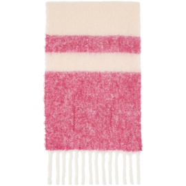 마르니 Marni Pink Striped Scarf 232379F028016