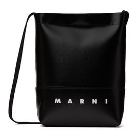 마르니 Marni Black Shoelace Strap Crossbody Bag 242379M170008