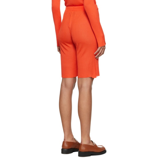  마르케스 알메이다 Marques Almeida SSENSE Exclusive Orange Viscose Shorts 221714F086001