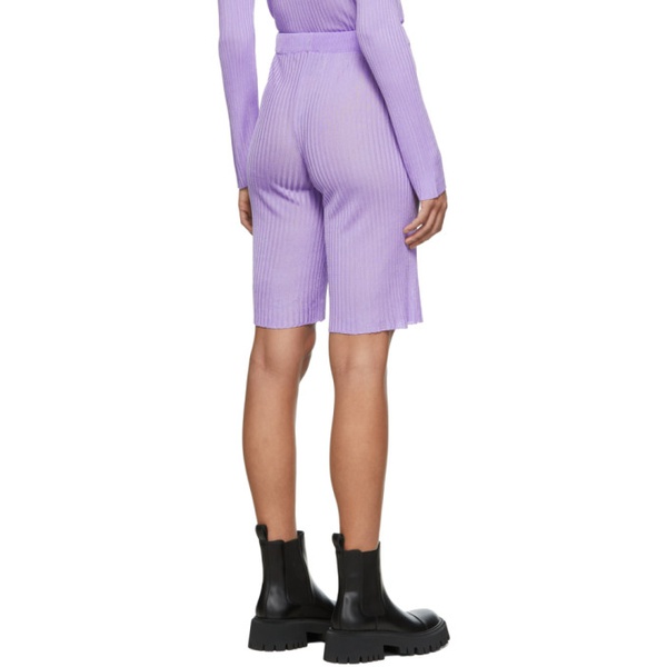  마르케스 알메이다 Marques Almeida SSENSE Exclusive Purple Viscose Shorts 221714F086002