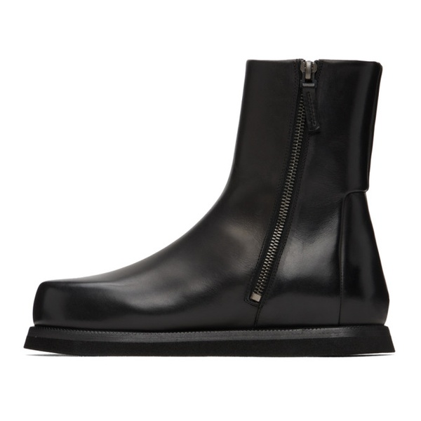  Marsell Black Zip-Up Boots 232349F113036