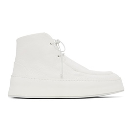 Marsell White Cassapana Boots 241349M236001