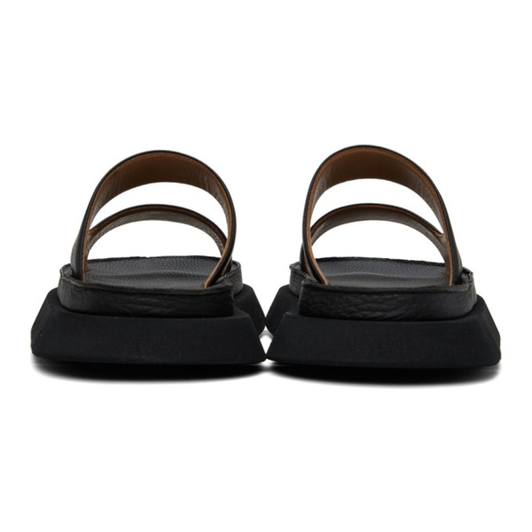  Marsell Black Intagliato Sandals 231349M234010