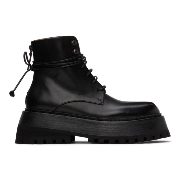  Marsell Black Quadrarmato Boots 222349F113023